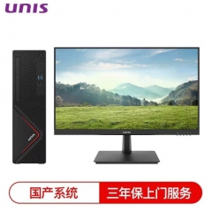 紫光（UNIS）D3890 G2商用台式机 商用办公台式电脑16G+512GB固态+23.8显示器 含国产操作系统和办公软件