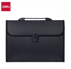 得力（deli）A4/13格手提文件包/风琴包5555