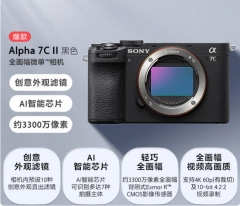索尼（SONY）Alpha 7C II全画幅微单相机 创意外观滤镜 AI智能芯片 黑色 单机身（a7c2/A7C II/A7CM2）
