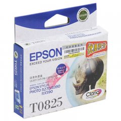 爱普生 T0825 墨盒（C13T112580） 淡青色 （适用 Epson R270）